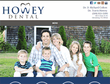 Tablet Screenshot of howeydental.com